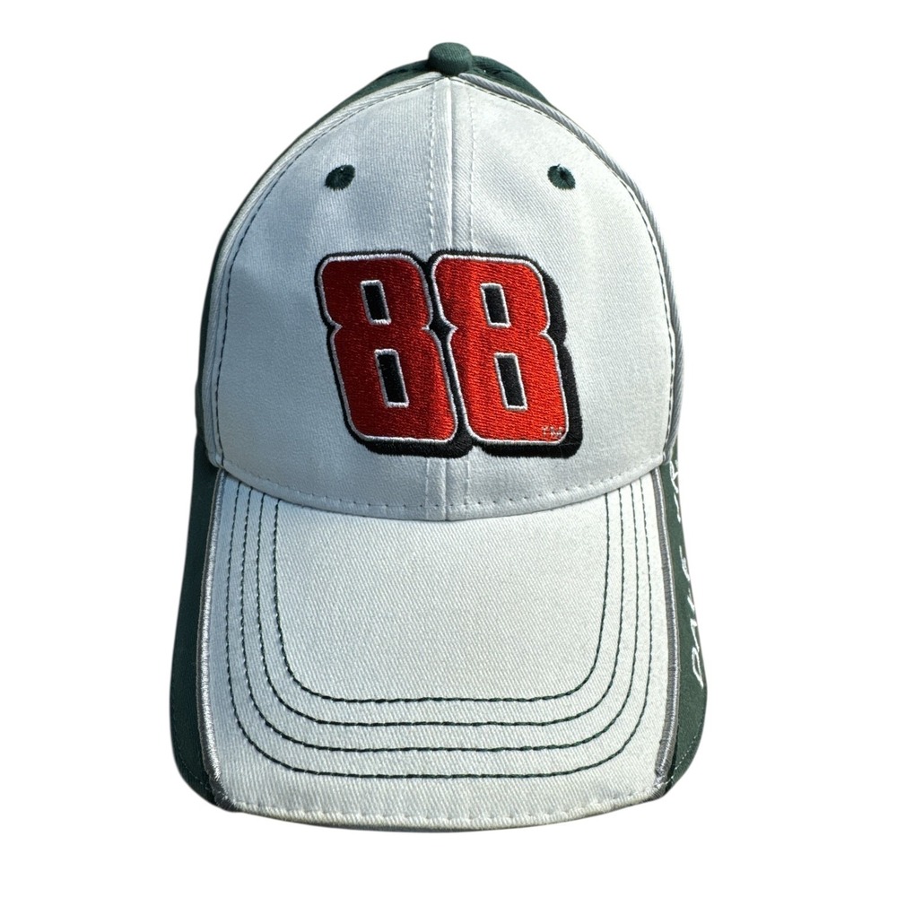 Dale Earnhardt Jr #88 AMP Energy Chase Authentic Green & White Adjustable Hat‎